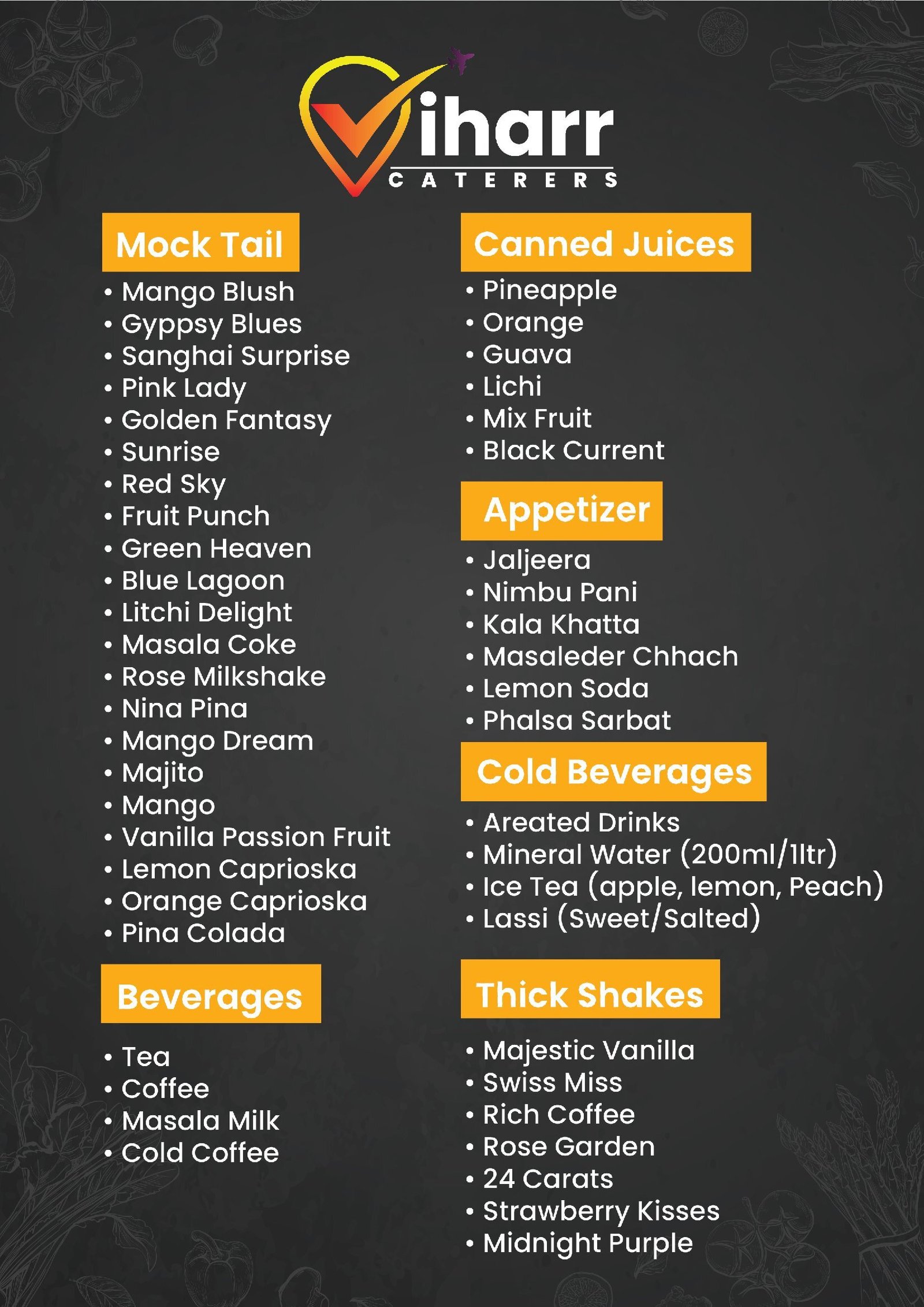 Veg Menu
